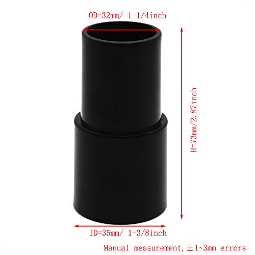 25MM Horse Hair Round Dust Brush 1.25\" Cleaner Vacuum Attachment Brush Soft Bristles Replacement with 1-1/4\" to 1-3/8\" Hose Adapter - Thumbnail 5
