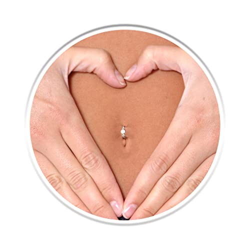 Tiny Belly Button Ring Hoop 925 Silver - 20 Gauge...