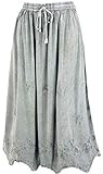 Tamaño:40 Falda ancha bordada para un conjunto perfecto de boho