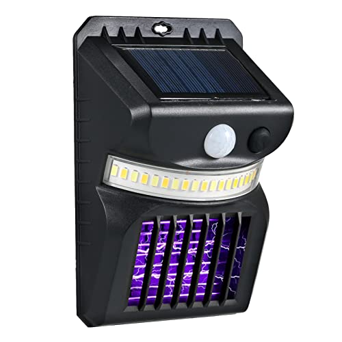 Moniss modos de luz externa movida a energia solar lâmpada assassina repelente de mosquitos elétrica