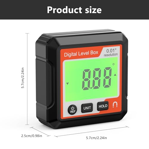 Nivel Digital Inclinómetro Electrónico con Base Magnética miniatura 3