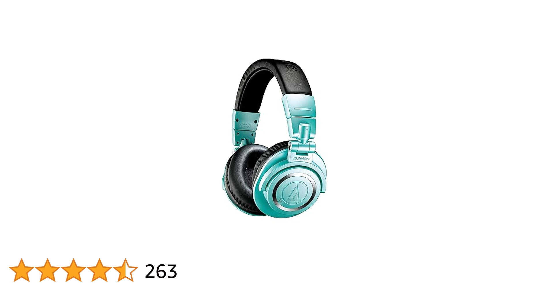 オーディオテクニカ ATH-M50xBT2 IB(アイスブルー) 限定色!! Amazon | オーディオテクニカ ワイヤレスヘッドホン 限定カラー