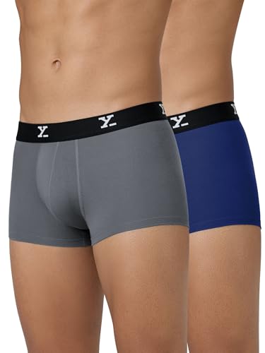 Image of XYXX Cloudsoft Micromodal Shuffle Trunks for Men, Pack of 2