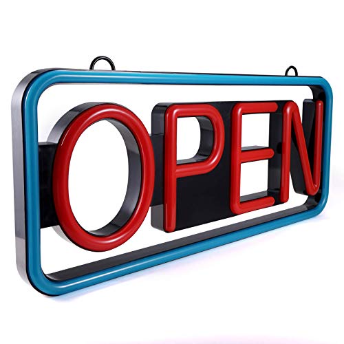 Led Business Advertisement Open Sign - Electric Display Store Sign,21 X 10 Inch (Larger Size) Steady Light For Business Storefront, Walls,Shop Window,Bar Inksilvereye #TOP4