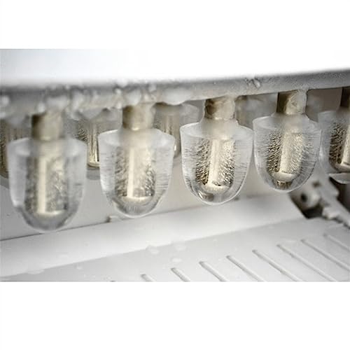 Eismaschine für Thekeneismaschine, Bullet Clear Ice 9 Stück in 7 Minuten, 26 Pfund pro Tag, tragbare Eismaschine für Partys zu Hause, weiß Eiswürfelmaschine