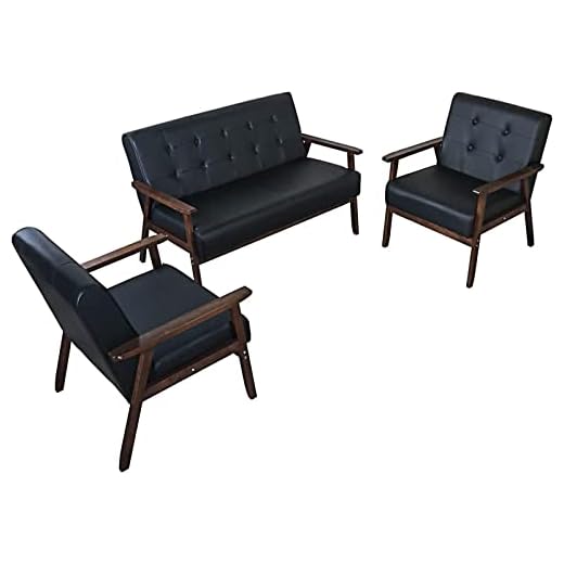 Mid Century Modern Sofa and Accent Chairs Set