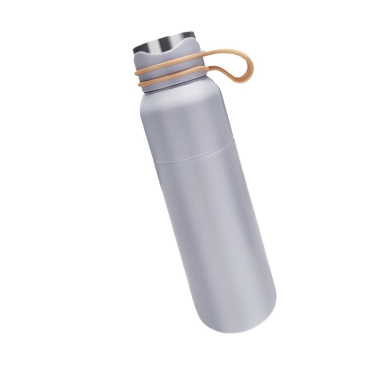 Trinkflasche Wasserflasche Edelstahl-Thermosbecher, Einfacher Business-Wasserbecher, Outdoor-Sport, Tragbare Wasserflasche Trinkflasche Fitness(Blue)