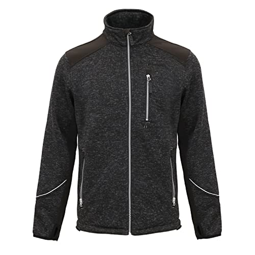 WORK IDEA Strick Fleecejacke Herren, Jacke Fleece Strickjacke,...