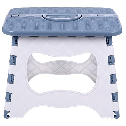 Tabouret de pêche gris et petit escabeau pliant de cuisine