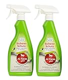 Al Faras Sicherer Schutz Insektenspray – Anwendungsfertige Flüssigkeit gegen kriechende & fliegende Insekten – ohne Aerosole 2x 500ml