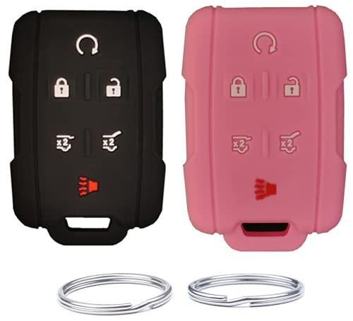 Coque en silicone pour clé Chevrolet Tahoe et Suburban étui protecteur anti-choc pour le quotidien