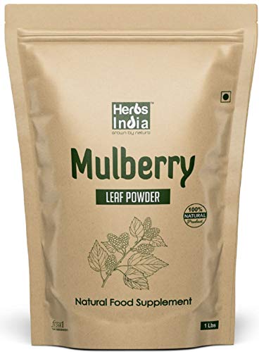 Mulberry Leaf Extract - Mulberry Leaf Powder - all Natural Raw Herb Super Food Supplement - 1 Lb - Herbs India