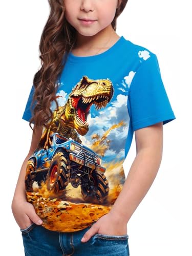 Image of Frogwill Boys Girls Shirts 3D Graphic T-Shirt Neon Clothes Short Sleeve Animal Print Tee 5-13 Years