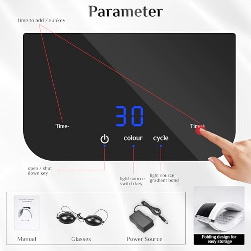 Red Light Therapy Mask, LED Therapy Light, 7 Color Light Therapy Mask Beauty Photon Skin Phototherapy Machine with Spray Function