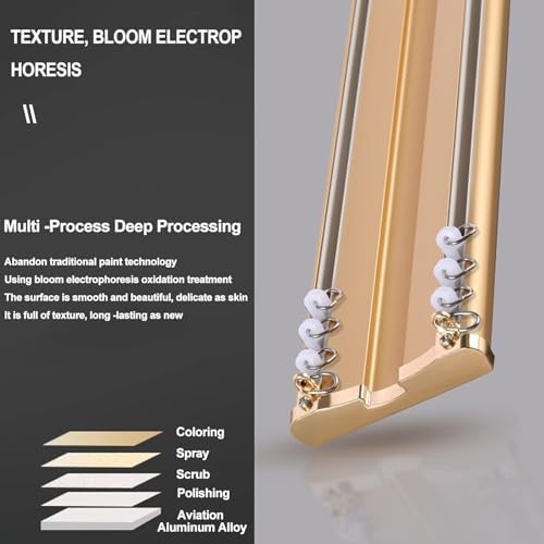 リビングルーム、寝室、バスルーム、部屋の仕切りに最適な、天井取り付け型ヘビーデューティーカーテンレールセット（1m～5m） - ダブ