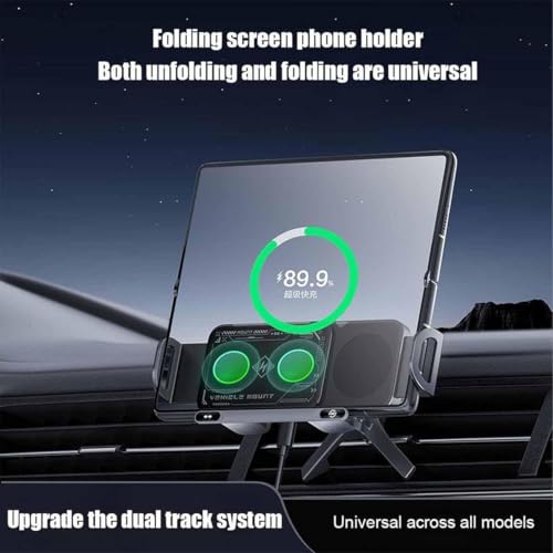 Image of 2024 High Intelligent Mobile Phone /Pad Holder, Wireless Car Charger Fast Charging Holder for All Smart Phones (Silver)