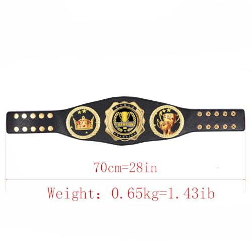 Custom Championship Belt, Wrestling Belt Real Leather Youth Size Champion Award Trophy Prize Gift2