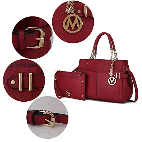 MKF Collection 2Pzs Bolsa Satchel Mujer Piel Vegana miniatura 3