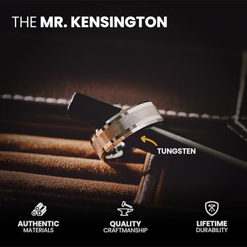 Manly Bands: Mens Wedding Bands and Rings - Unique Polished or Satin Finished Tungsten, Comfort Fit Wedding Band, Stylish Ring for Men, Free Silicone Ring Included3