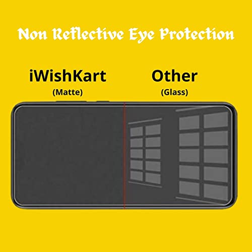 Image of iWishKart Poco M6 5G Matte Tempered Glass screen protector guard Full Edge to Edge 9H Full Glue FHD with Easy Installation kit (Poco M6 - Matte)