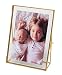 Levilan 6x8 Gold Photo Frame Vintage Style Antique Gold Standing Picture Frames with Pressed Glass, Brass (6 x 8)