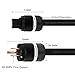 Monosaudio 11 Gauge Audiophile Power Cable High End Power Cable 3-Prong Pure Copper AC Power Cord IEC320 C13 Connectors for Speaker,Power Filter,Audio Equipment,Amplifier,CD/DVD Player(3.3FT/1M)