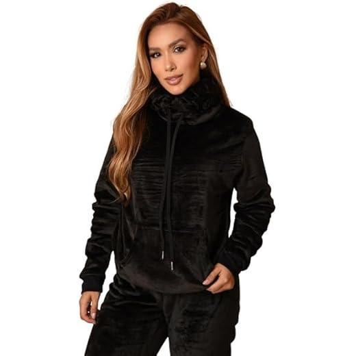 Pijama feminino Adulto Fleece Inverno Plus Size Soft Plush Longo.