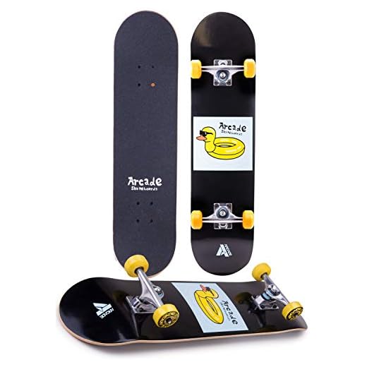 Arcade Skate Board for Kids 8-12 - 31” Skateboards for Beginners, Skateboards for Teens, Skateboards for Adults - Skateboard Beginner Kids - Skateboards for Girl & Boys (Duck Float)