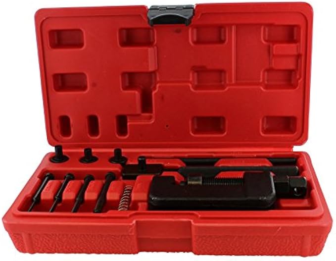 ABN Chain Breaker 13-Piece Set with Carrying Case – Chain Cutter and Riveter for Motorcycle, Bike, ATV