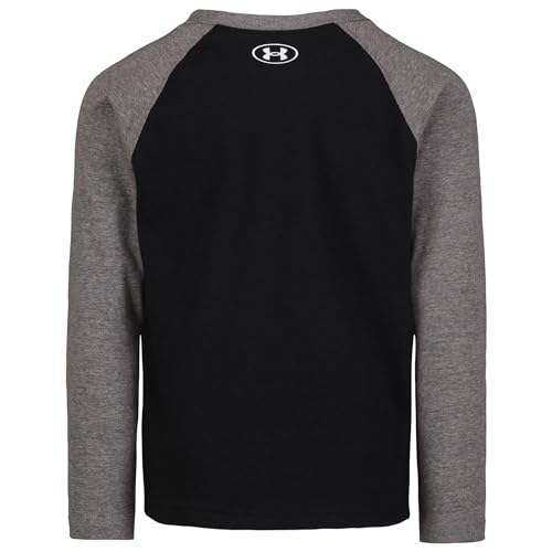 Image of Under Armour Boys' Long Sleeve Logo Graphic T-Shirt, Lightweight & Breathable, Relaxed Fit