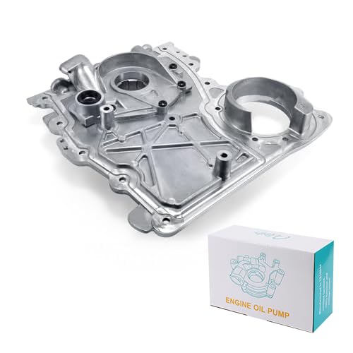 AULINK 12601932 Timing Cover with Oil Pump 2002-2012 For Buick Rainier,For Chevy Colorado Trailblazer,For GMC Canyon Envoy,For Hummer H3,For Isuzu Ascender,Bravada Saab 9-7x 2.8L 2.9L 3.5L 3.7L 4.2L