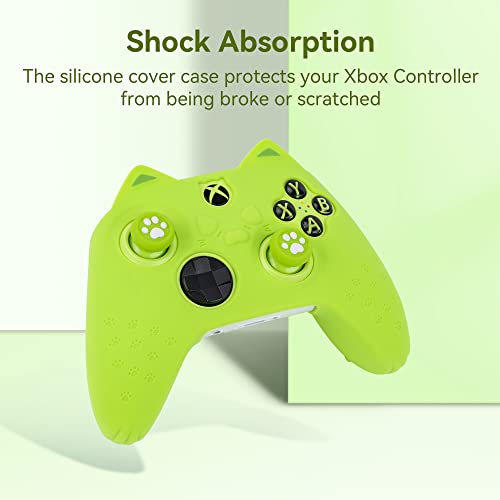 GeekShare Capa protetora de silicone antiderrapante para controle de pata de gato compatível com con