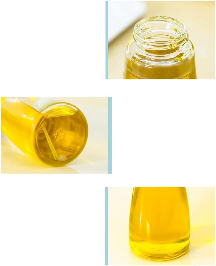 Glass Olive Oil Dispenser Bottle,Oil and Vinegar Cruet with Stainless Steel Spout for Kitchen, Cooking Oil Bottles, Modern Oil Sprayer.150Ml Small Glass Oil Dressing Spray Bottle,Multipurpose Oil Spra