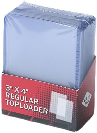 1 Pack 3" x 4" Clear Top Loaders, 35PT Hard Plastic Card Sleeves Protector,Top Loading Card Case for TCG,Baseball - Image 2