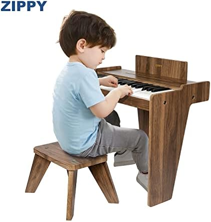 ZIPPY Kids Piano Keyboard, 37 Keys Digital Piano for Kids, Music Educational Instrument Toy, Wood Piano for 3+ Girls and Boys 6 41ajXFzITYL. AC