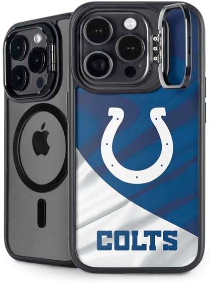 Skinit Kickstand Phone Case Compatible with iPhone 16 Pro - Officially Licensed NFL Indianapolis Colts Design