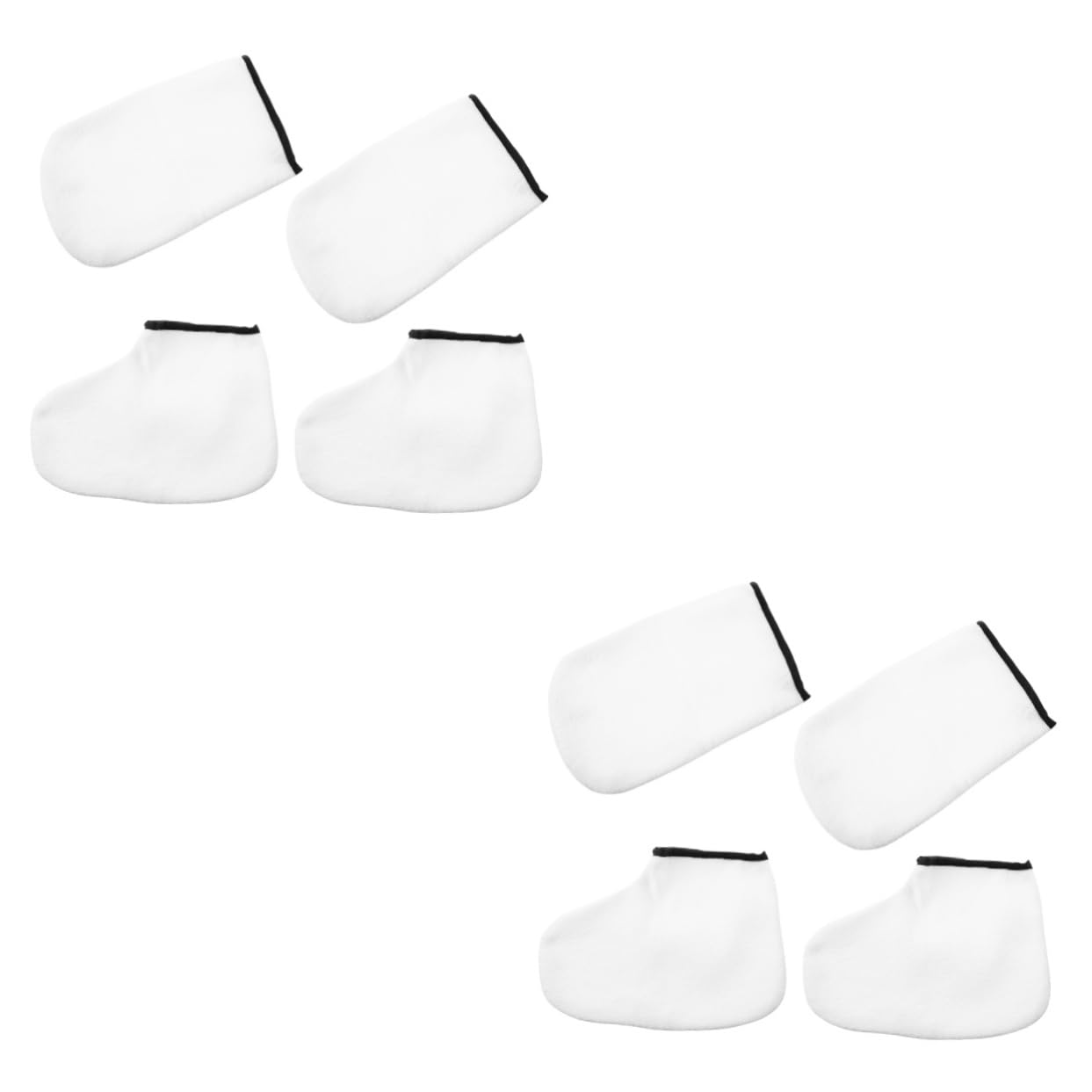 FOMIYES 2sets Professional Paraffin Gloves and Socks for Foot and Hand Mask Dry Hands Treatment 2pairs*2