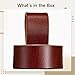 boxoon Adjustable Leather Sheath For 2 In (5 Cm) Belts, Brown, Handy Protection For Convenient Carrying