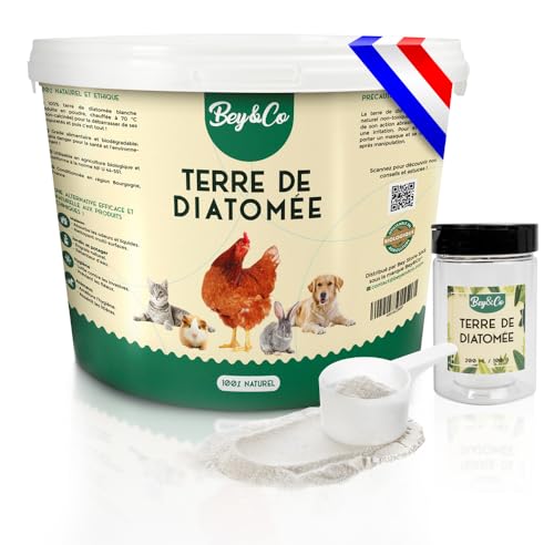 Bey&Co® Terre de Diatomée Alimentaire Blanche Non...