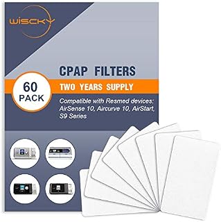 CPAP Filters (60 Pack - Two Year Supply) Disposable Hypoallergenic Filters for ResMed