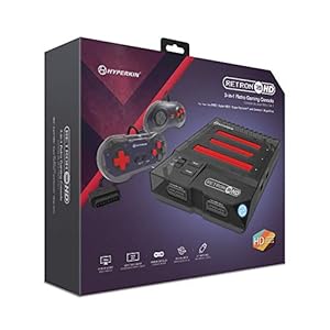 Hyperkin RetroN 3 HD 3-in-1 Retro Gaming Console for NES, Super Famicom, and Genesis/Mega Drive (Space Black), M03888-SB – Sega Genesis