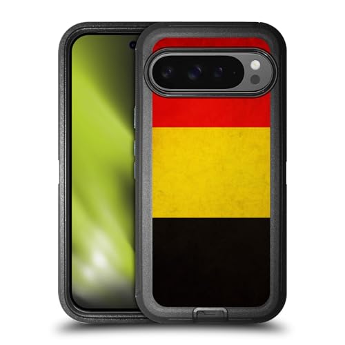 Étui Google Pixel 9 Pro XL drapeau Belgique rétro au stade de football