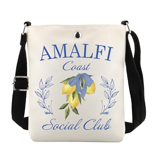 POFULL Girls Coast Trip Gift Italy Vacation Trip Gift Coast Social Club Corssbody Bag