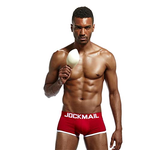 JOCKMAIL Mens Boxer Briefs Underwear Mens Padded Boxers Removable Front Cup Bulge Enhancing Mens Boxers3