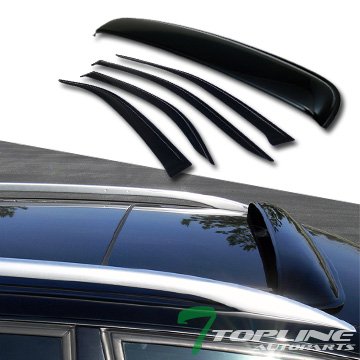 Smoke Window Deflector Vent Shade Guard + Sunroof Moonroof Sun Moon Roof Visors 5 Pieces For 02-06 Toyota Camry #TOP3