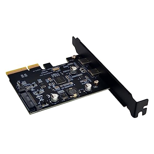 Carte d'extension USB 3.1 Type-C double OSALADI pour résoudre la surchauffe PC
