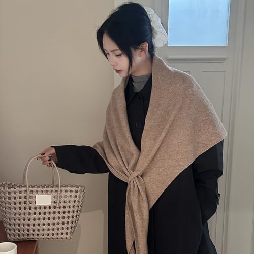 Pashmina Shawl Wraps for Women, Knitted Shawls and Wraps, Cardigan Cape Wool Cashmere Shoulder Top Sweater Shawl Scarf3