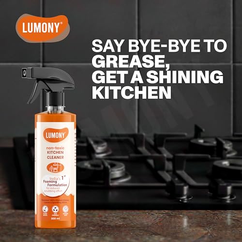 Image of Kitchen Cleaner - 500 ml | Instantly removes Tough Greases, No stains or residue | Maximum cleaning power | Cleans in 60 seconds | Suitable for Chimneys, Counter Tops, Stoves Cleaner