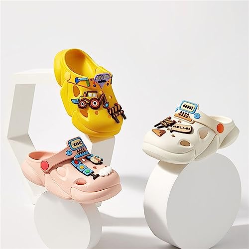 Cartoon Cute Vehicles Clogs for Boys Girls Non-Slip Open Toe Sandals Comfy Cushioned Thick Sole Cute Cars Slipper Indoor Outdoor4