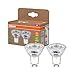 Messe mit günstig Kaufen-Osram Energy Class LED-Reflektor-Lampe PAR16 mit 2 W, 360 lm, warmweiß (2700 K) aus klarem bleifreiem Glas mit GU10 Sockel in der Energieeffizienzklasse A, 50 mm Durchmesser, IP20.